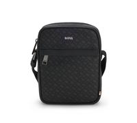 BOSS Reporter-Tasche mit Monogrammen und Folien-Logo-Prägung - Style Zair_MN_NS_Zip, 50552589 Schwarz ONESI