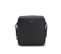 BOSS Reporter-Tasche mit silberfarbenem Logo-Schriftzug - Style Northon_NS zip, 50567390 Schwarz ONESI