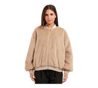 BOSS Wendbare Relaxed-Fit Bomberjacke aus Satin und Kunstfell - Style Petisa, 50567439 Beige 38