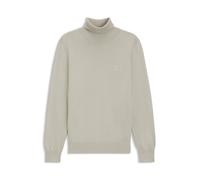 BOSS Rollkragenpullover aus Baumwoll-Mix mit Kaschmir und Logo-Aufnäher - Style Akiro_S, 50527573 Hellbeige L