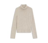 BOSS Relaxed Fit Turtleneck-Pullover aus Schurwoll-Kaschmir-Mix Modell 'Febisana' in Offwhite, Größe XS