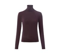 BOSS Rollkragenpullover aus Schurwolle Damen aubergine, M