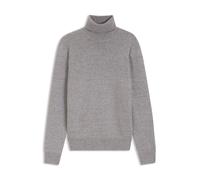 BOSS Rollkragenpullover aus Schurwolle in Mouliné-Strick - Style C-Floriano, 50570653 Hellgrau M