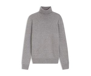 BOSS Rollkragenpullover aus Schurwolle in Mouliné-Strick - Style C-Floriano, 50570653 Hellgrau XXL