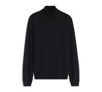 BOSS Rollkragenpullover aus Woll-Mix mit strukturierten Details - Style KN_Momentum-X TN, 50568950 Dunkelblau XXXL