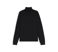 BOSS Green Regular Fit Rollkragenpullover aus Woll-Mix in Black, Größe M