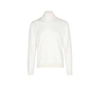 BOSS Herren Musso-P Slim-Fit Rollkragenpullover aus extrafeiner Merinowolle Weiß L