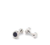 BOSS Runde Manschettenknöpfe mit schwarzem Emaille-Einsatz - Style B-SIMONY-CUF, 50539967 Dunkelblau ONESI