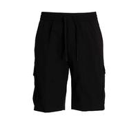 BOSS Green Regular Fit Cargoshorts mit elastischem Bund Modell 'Urbanex' in Black, Größe 48
