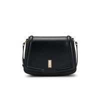 BOSS Saddle-Bag aus Leder mit charakteristischen Metall-Details und Monogramm - Style Ariell Saddle N., 50521037 Schwarz ONESI