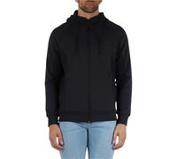 BOSS Hoodie aus Baumwoll-Mix mit Reißverschluss und Logo-Aufnäher - Style Saggy Rib, 50537204 Dunkelblau M