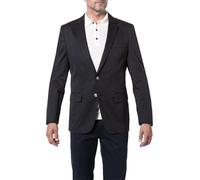 BOSS Sakko Herren Slim Fit Reverskragen Baumwolle blau, 27