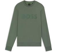 Sweatshirt BOSS GREEN "Salbo", Herren, Gr. XXL, open grün358, Sweatware, Obermaterial: 95% Baumwolle, 5% Elasthan, unifarben, casual, regular fit, Rundhals, Langarm eingesetzt Bündchen, Sweatshirts, m