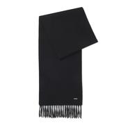 BOSS Schal aus Kaschmir mit eingedrehten Fransen - Style Pyetro_30*190, 50549829 Schwarz ONESI