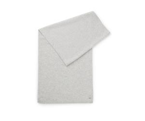BOSS Schal aus Kaschmir mit metallener Logo-Applikation - Style Lascona_scarf, 50549289 Hellgrau ONESI