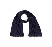 BOSS Schal aus Viskose mit Label-Detail Modell 'Tadic' in Marine, Größe One Size