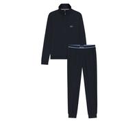 Boss - Schlafanzug mit langer Hose für Herren, Reißverschluss (Dunkelblau) M