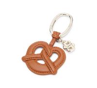 BOSS Schlüsselanhänger aus Leder in Brezelform mit Double-B-Monogramm - Style Bretzel Charm, 50573403 Braun ONESI