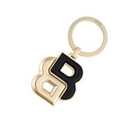 HUGO BOSS Double B Keyring Black & Gold