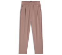 BOSS Schmal zulaufende Jogginghose mit Glanzpaspelierung - Style Scuba_Pants, 50545648 Hellbraun XS