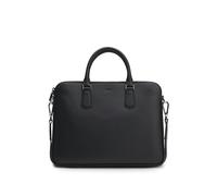 BOSS Schmale Aktentasche aus italienischem Leder mit Logo-Prägung - Style New Crosstown_Doc Z., 50529302 Schwarz ONESI
