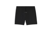 BOSS Schnell trocknende Badeshorts aus elastischem Seersucker-Gewebe - Style Relax_Trunk, 50561184 Schwarz S