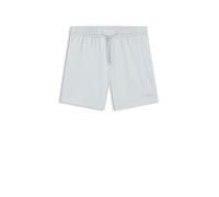 BOSS Schnell trocknende Badeshorts aus elastischem Seersucker-Gewebe - Style Relax_Trunk, 50561184 Hellblau L