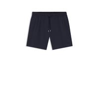 BOSS Schnell trocknende Badeshorts aus elastischem Seersucker-Gewebe - Style Relax_Trunk, 50561184 Dunkelblau XL