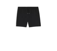BOSS Schnell trocknende Badeshorts aus elastischem Seersucker-Gewebe - Style Relax_Trunk, 50561184 Schwarz L