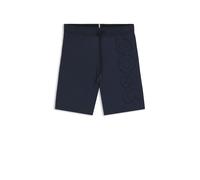 BOSS Schnell trocknende Badeshorts mit großer Logo-Stickerei - Style Whale, 50469329 Dunkelblau S
