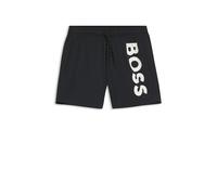 BOSS Schnell trocknende Badeshorts mit vertikalem Logo-Print - Style Octopus, 50514502 Schwarz L