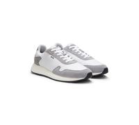 BOSS Schnür-Sneakers aus leichtem Gewebe mit Veloursleder-Details - Style Vinston_Runn_nysd, 50568945 Weiß 42