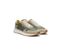 BOSS Schnür-Sneakers aus leichtem Gewebe mit Veloursleder-Details - Style Vinston_Runn_nysd, 50568945 Hellgrün 42