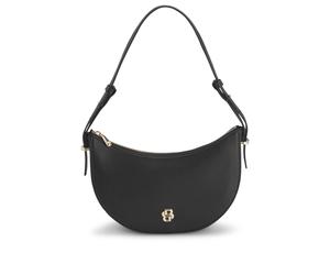 BOSS Schultertasche aus Leder mit Double-B-Monogramm - Style BOSS BEYOND Halfmoon, 50547705 Schwarz ONESI