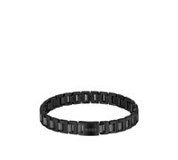 BOSS Schwarz beschichtetes Gliederarmband mit Logo-Verschluss - Style CANDOR JEWELRY, HB1580752 Schwarz ONESI