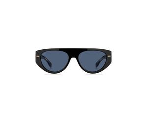 BOSS Schwarze Sonnenbrille aus Bio-Acetat mit gemusterten Nieten - Style BOSS 1443/S80756KU, 58108031 Schwarz ONESI