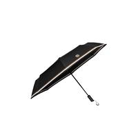 BOSS Schwarzer Taschenschirm mit Double B und Signature-Streifen - Style Pocket umbrella Varsity Black, 58837093 Schwarz ONESI