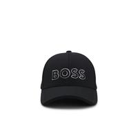 BOSS Sechs-Bahnen-Cap aus Piqué mit Logo-Stickerei - Style Cap-US-1, 50519247 Schwarz ONESI