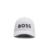 BOSS Sechs-Bahnen-Cap aus Piqué mit Logo-Stickerei - Style Cap-US-1, 50519247 Weiß ONESI