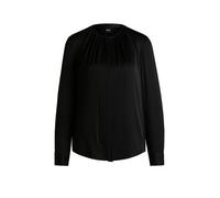 BOSS Slim Fit Bluse aus Seiden-Mix Modell 'Banorah' in Black, Größe 40