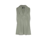 BOSS Ärmellose Bluse aus sandgewaschener Seide mit V-Ausschnitt - Style Bolaru, 50553717 Grün 38