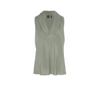 BOSS Ärmellose Bluse aus sandgewaschener Seide mit V-Ausschnitt - Style Bolaru, 50553717 Grün 44