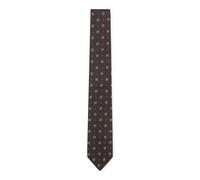 BOSS Seidenkrawatte mit filigranem Muster - Style H-TIE CM 7.5 253, 50545179 Dunkelbraun ONESI