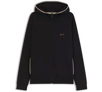BOSS Hoodie aus Baumwoll-Mix mit Reißverschluss und Kontrast-Einfassung - Style Sense Hooded Jacket, 50566916 Schwarz XXL