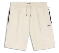 BOSS Shorts aus Baumwoll-Mix mit Metallic-Logo - Style Sense Short, 50566917 Natur M