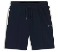 BOSS Shorts aus Baumwoll-Mix mit Metallic-Logo - Style Sense Short, 50566917 Dunkelblau L