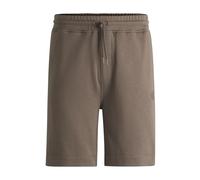 BOSS Relaxed-Fit Shorts aus Baumwoll-Terry mit Logoabzeichen - Style Sewalk, 50511726 Braun XXL