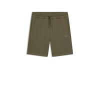 BOSS Relaxed-Fit Shorts aus Baumwoll-Terry mit Logoabzeichen - Style Sewalk, 50511726 Grün XXXL
