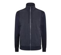 Boss - "Shepherd" Sweatshirt für Herren, Durchgehender Reißverschluss, gewebter Stoff (Dunkelblau) S