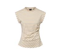 BOSS Damen T-Shirt EPKA_STRIPED, camel, Gr. S